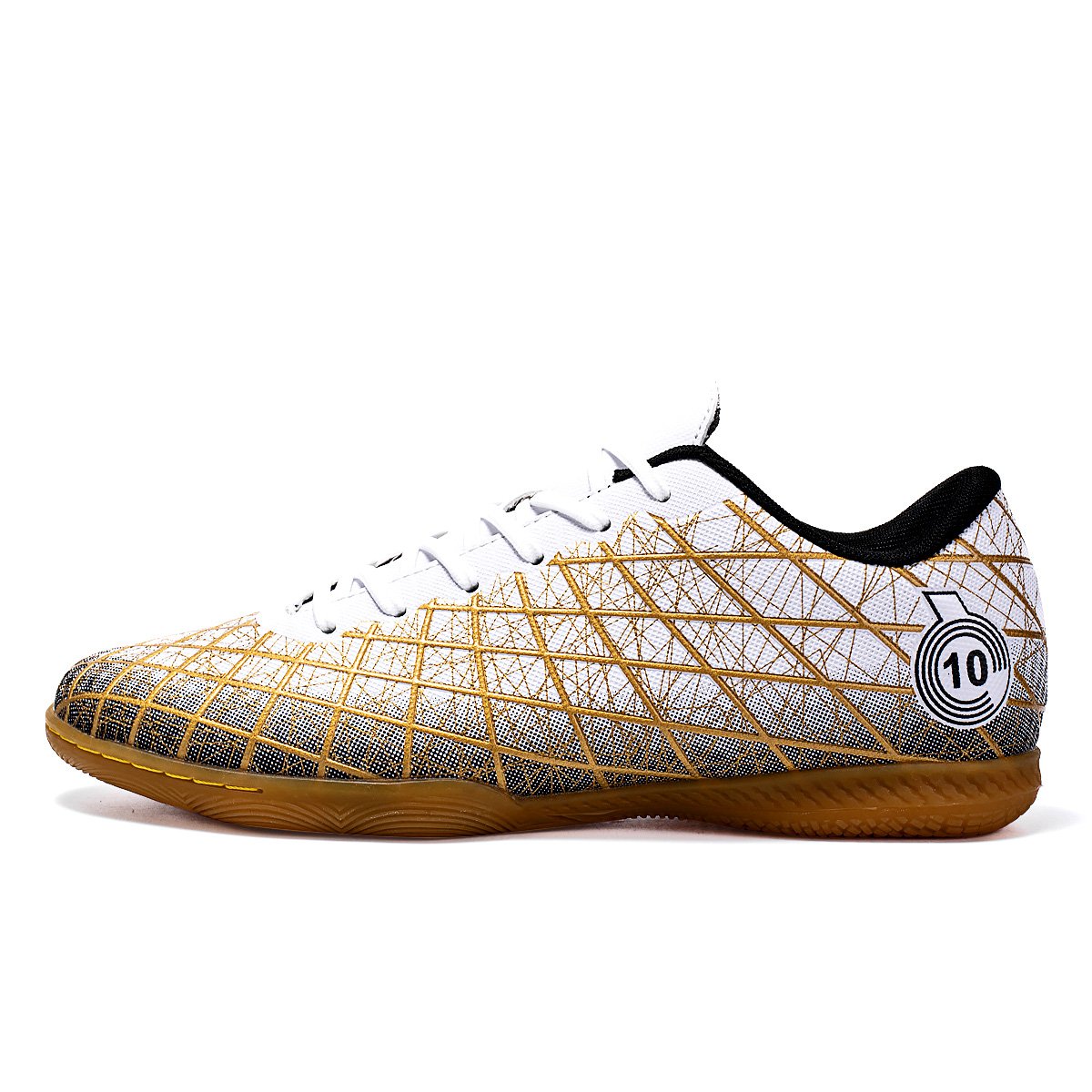 Factory direct sales beef tendon sole large size football shoes patent youth adult football shoes fashion nonslip football shoes