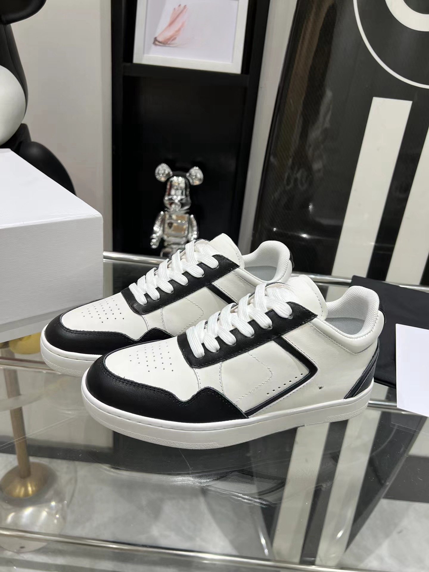 Top quality luxury brand casual walking shoes Women's fashion casual walking shoes Real leather shoes