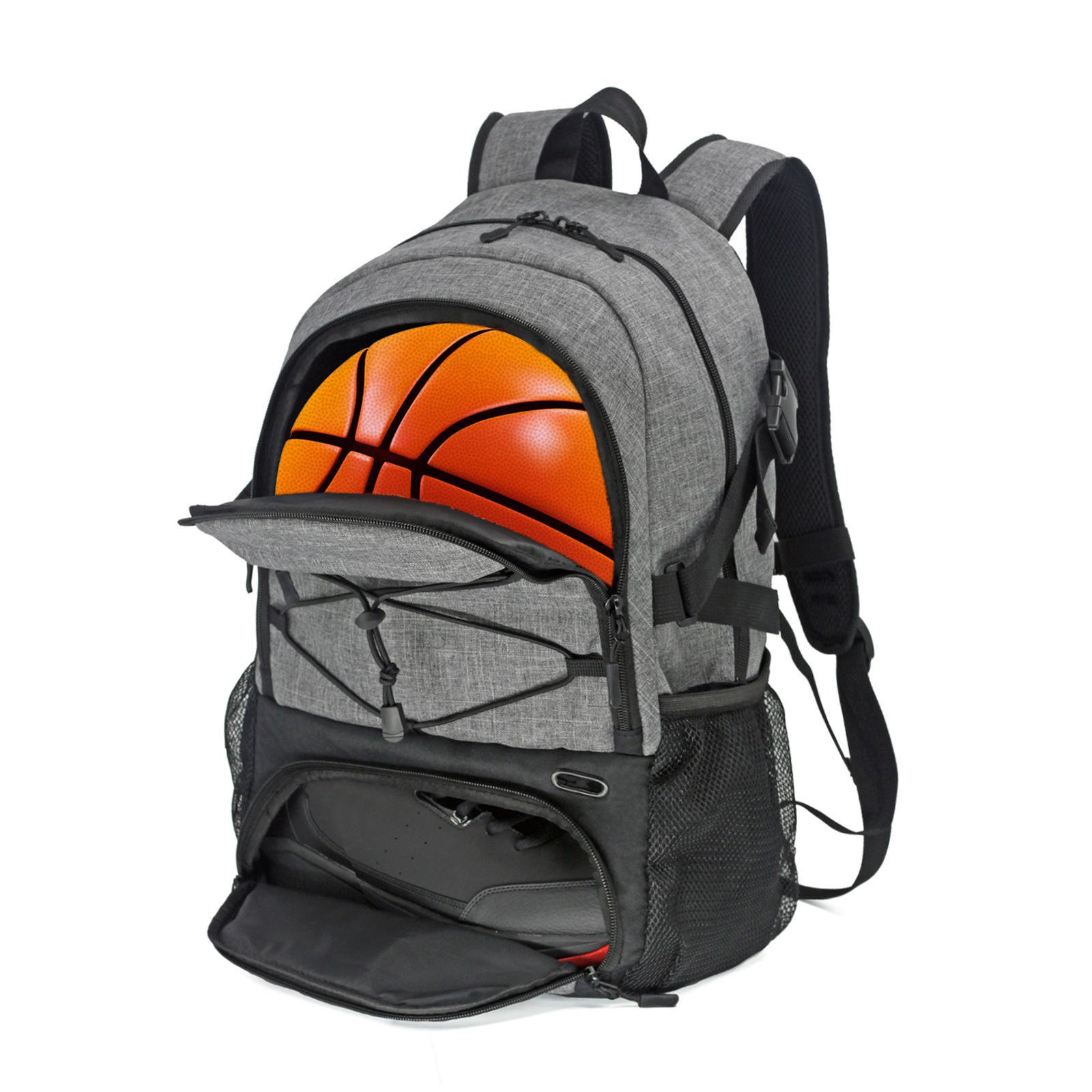 Custom Large Outdoor Athletic Backpack With Shoe Compartment For Men Women Soccer Swim Travel Sports Gym Basketball Backpack