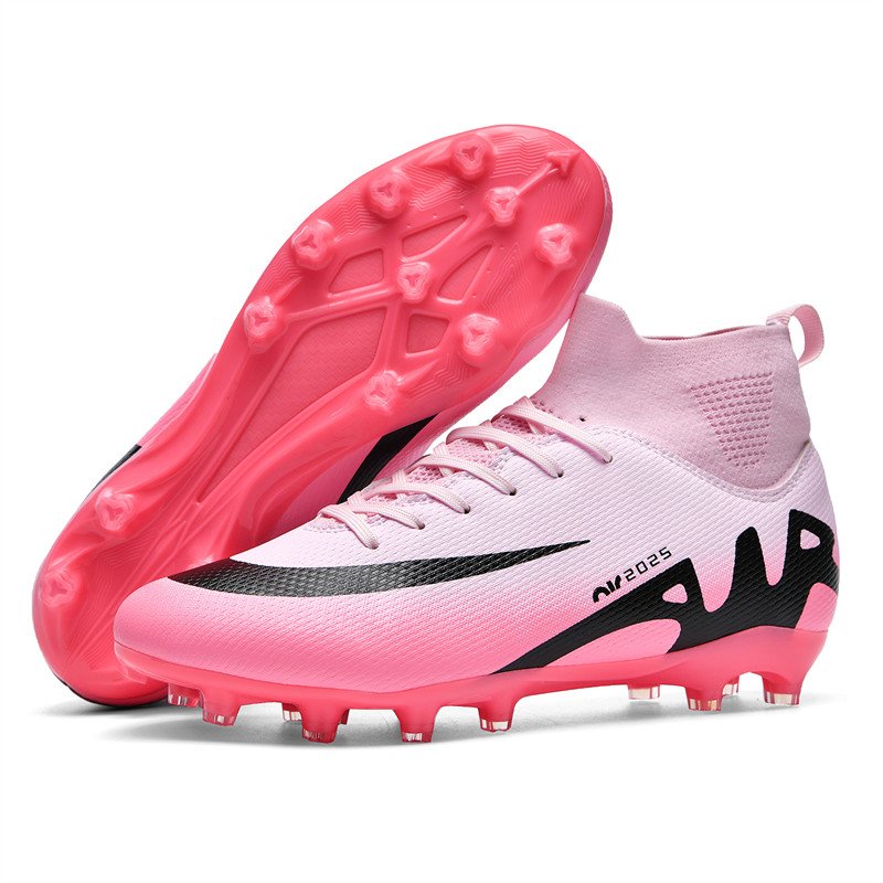 High-Cut Classical FG/TF Sports Football Boots Fashionable Light Solid Wide Feet Design Men Women Customizable Autumn US EVA TPU