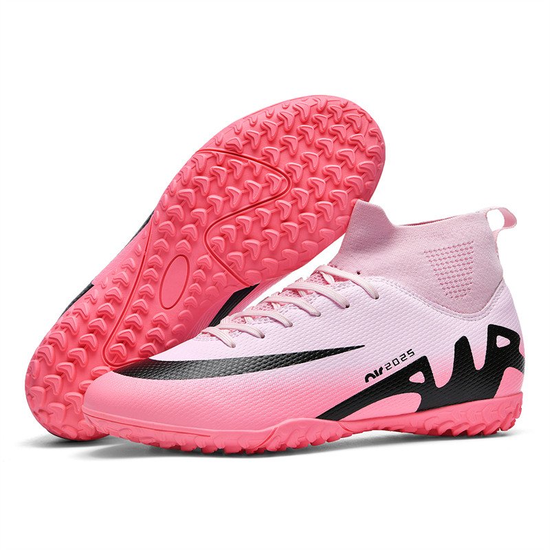 High-Cut Classical FG/TF Sports Football Boots Fashionable Light Solid Wide Feet Design Men Women Customizable Autumn US EVA TPU