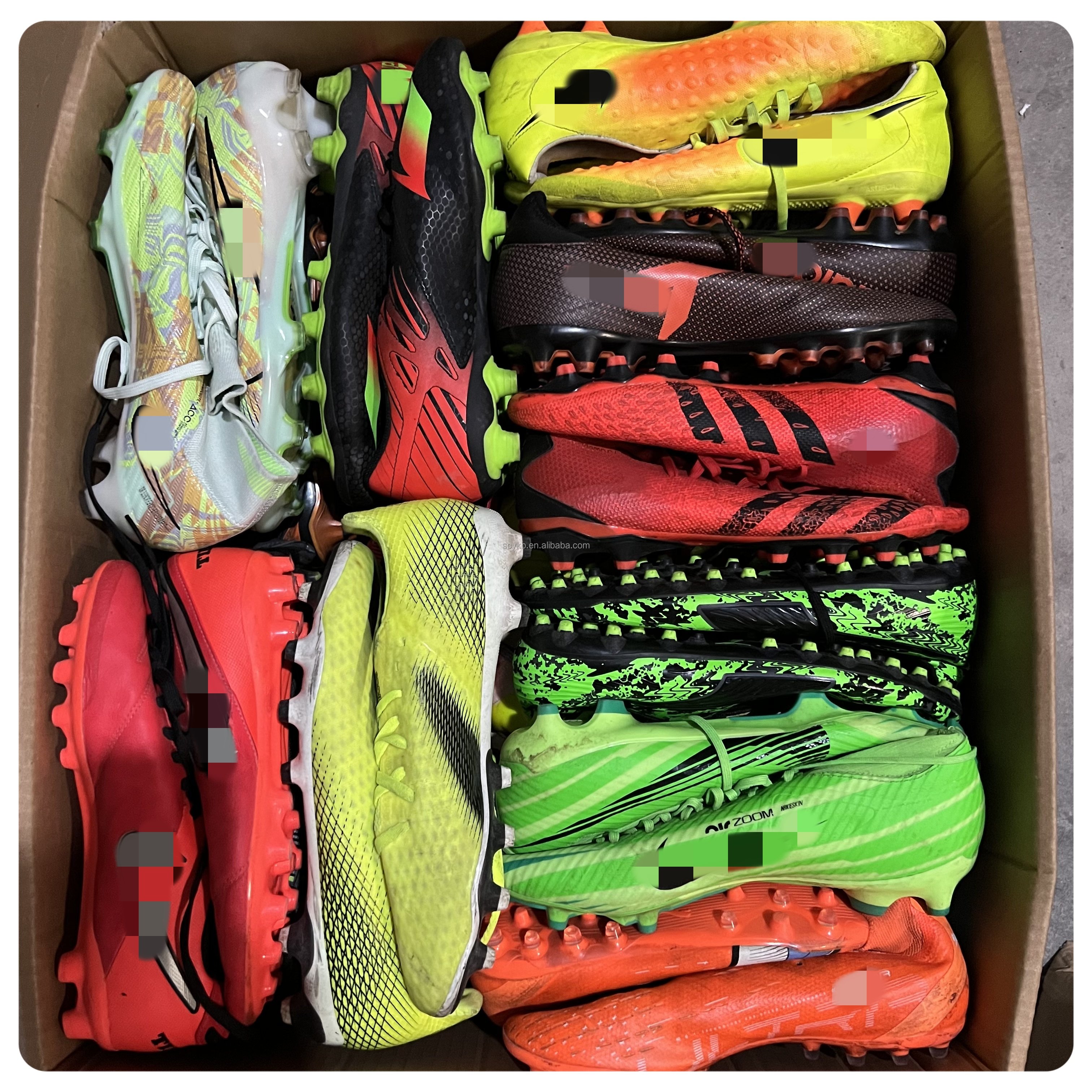 S25 Hot selling used European brand soccer boots wholesale second hand women sports soccer shoes bales mixed brands