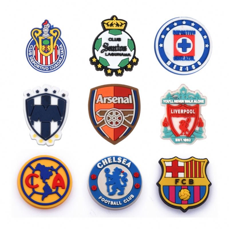 Hot Selling football teams shoe charms premier league shoe charms Football Charms Shoe Decorations Accessories For England UK