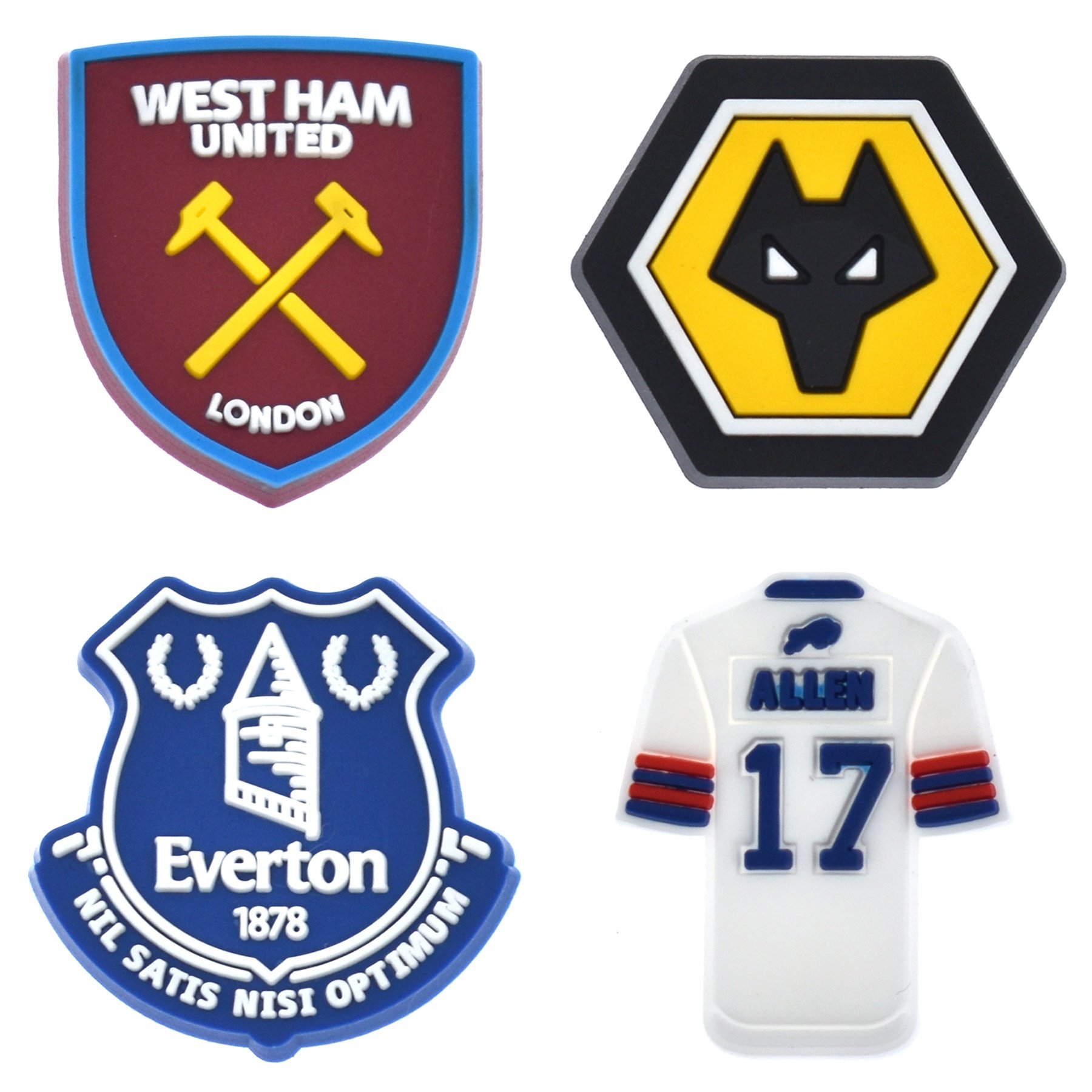 Hot Selling Football Soccer Shoe Charms Football Teams Charms Football Charms Shoe Decorations Accessories For Premier League