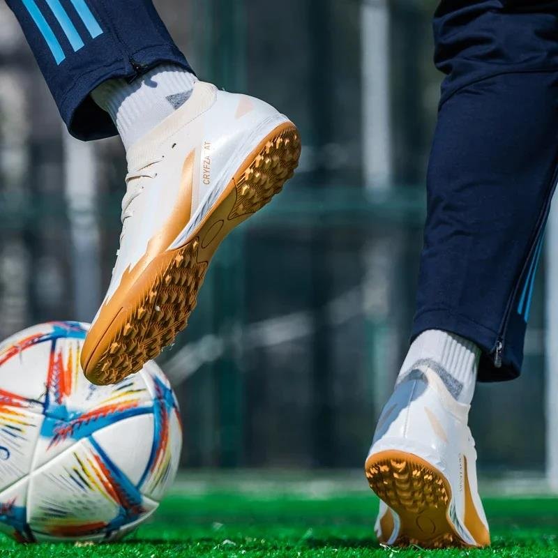 High Quality Mens Soccer Shoes Non-Slip Turf Soccer Cleats for Kids TF/FG Training Football Boots Chuteira Campo36-45