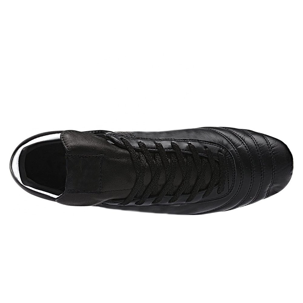 Long Spikes Football Shoes Men Outdoor Black White Classical Training Football Boots Ultralight Non-Slip Sport Turf Soccer Cleat