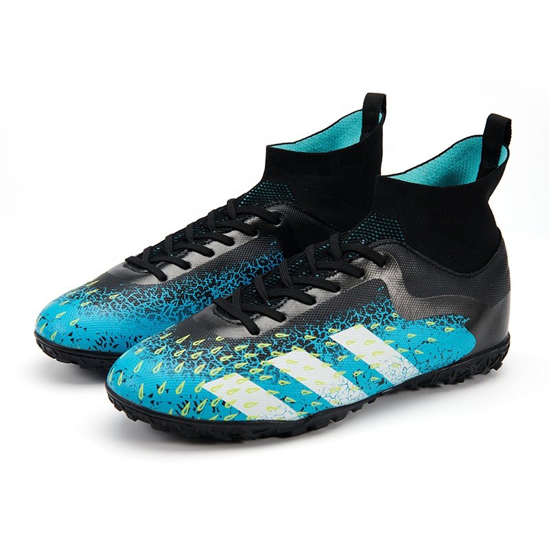 Soccer Shoes Original Boots PU upper With Sock Collar Soft Fit Your Foot When You Are Playing Football