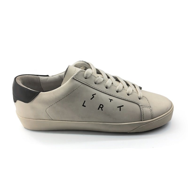 Designer Saint Branded Fashion Girl White Black Genuine Leather Walking Low Cut Sport Ball Casual Leisure Women Sneaker Men Shoe