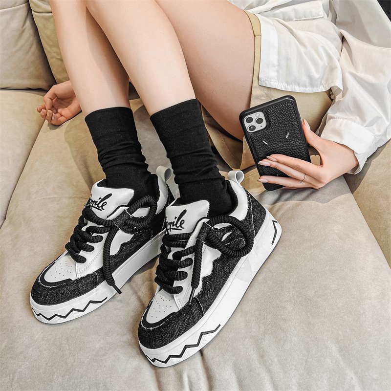 2024 new men and women can fashion casual sports shoes flat soft sole wear-resistant casual skateboard shoes