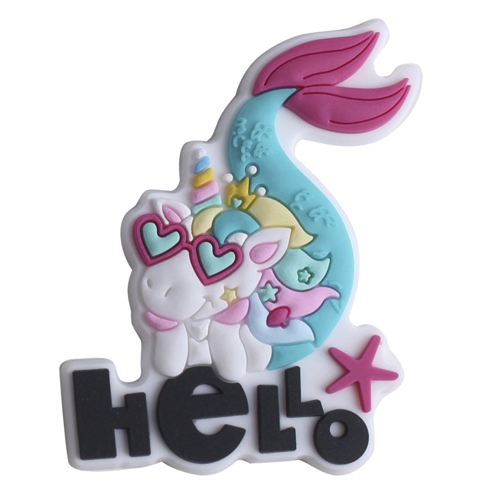 2023 New Arrival Wholesale PVC Custom Design Variety Kawaii Cute Cartoon Characters Unicorn Shoe Charms Decorations Accessories