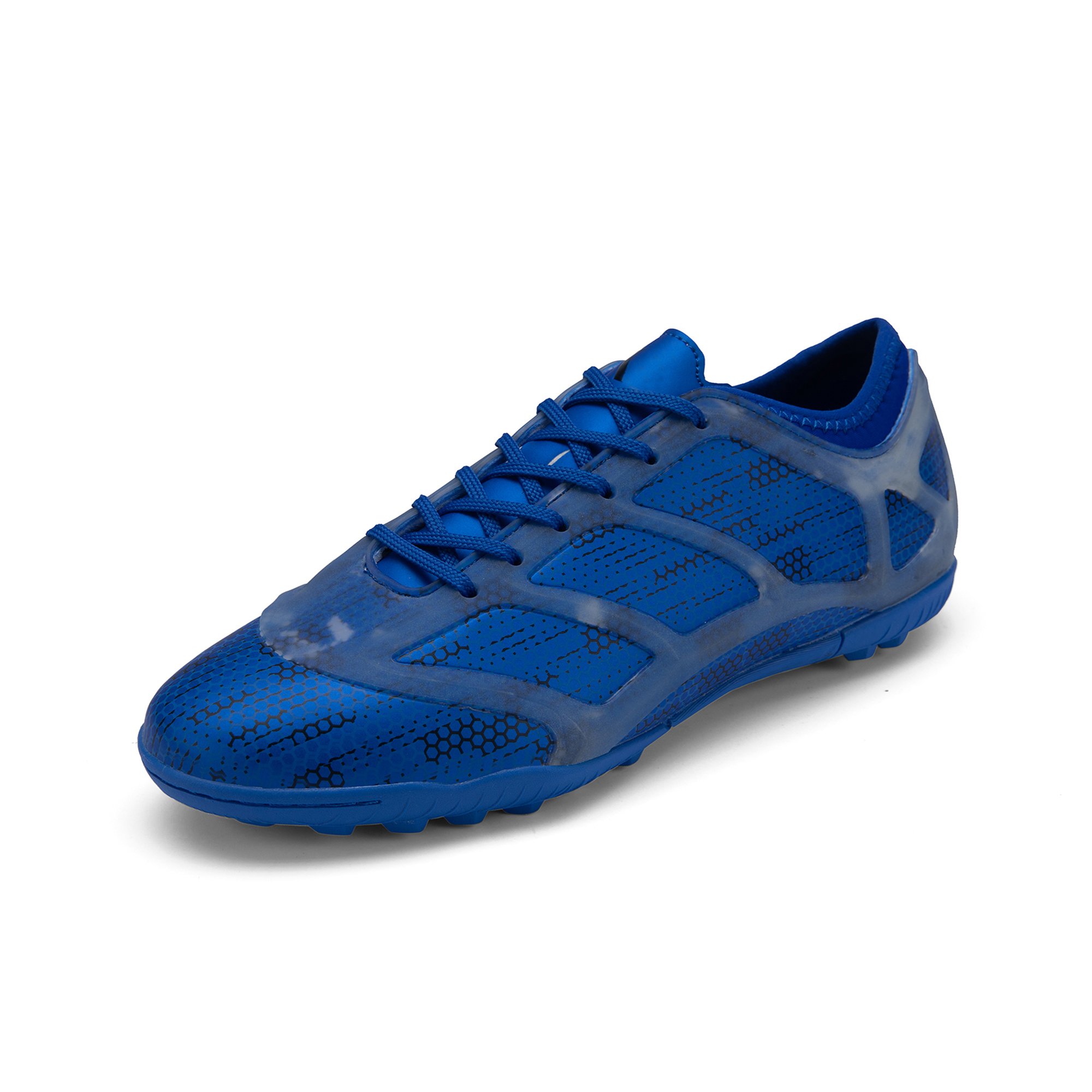 Luson Durable Adult Boy Football Turf Soccer Shoes Training Cleats with Rubber Insole for All Seasons US Size