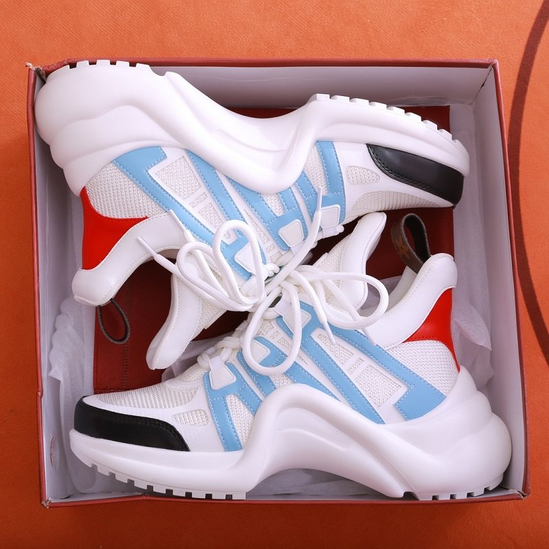 New high quality outside to wear high heels daddy shoes super fire increase leisure running shoes thick sole sports shoes women