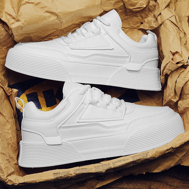 Autumn and winter new men's fashion design casual sports shoes soft sole increase wear casual skateboard shoes