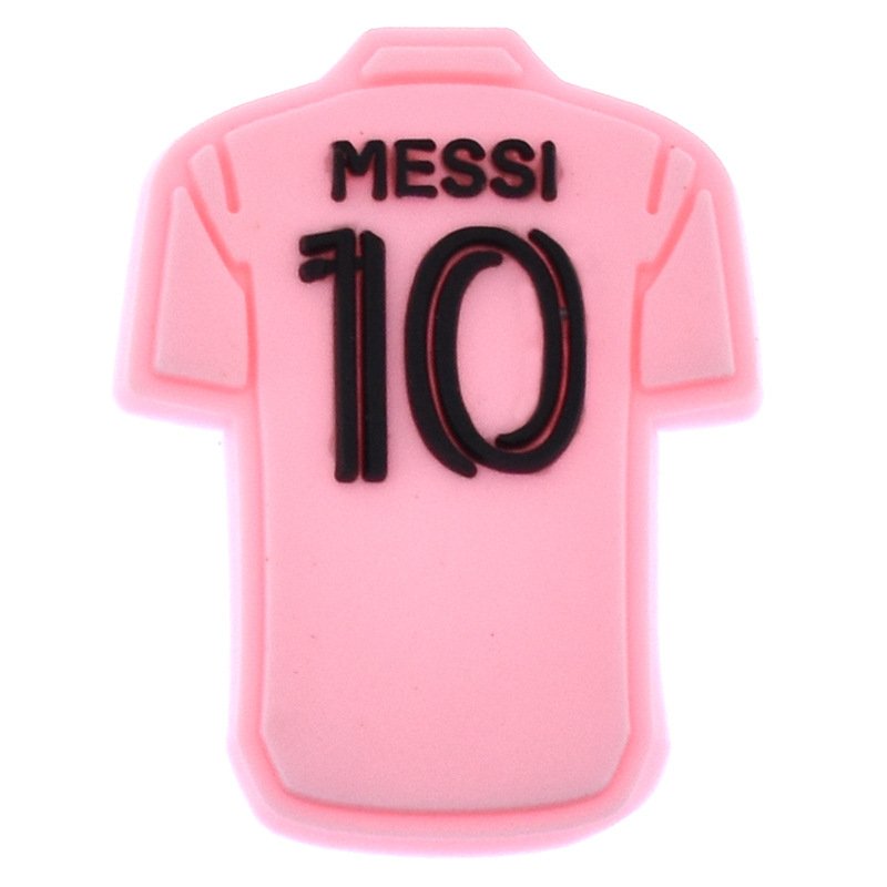 Hot selling Miami Football Team shoe charms Messi football soccer shoe charms for men gifts Hawaiian fans clog sport