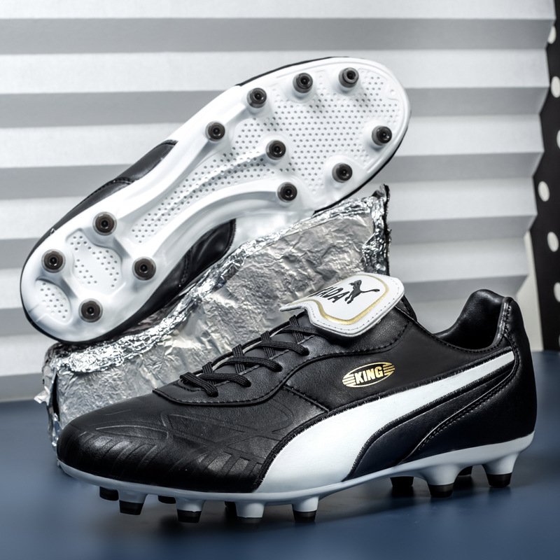 Cross-border popular manufacturers spot straight hair long spikes breathable football shoes professional competition shoes