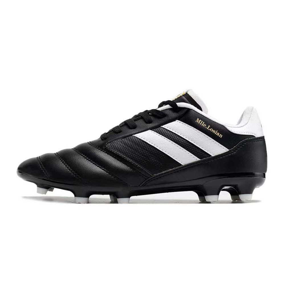 black-white male soccer boots, popular fashion soccer boots,athletic training soccer boots