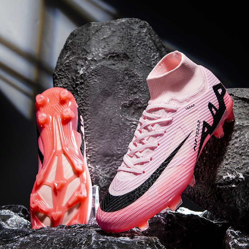 2024 New Design Custom Wholesale High Quality Original Football Boots High Ankle Outdoor Turf FG Soccer Shoes for Kids Adults