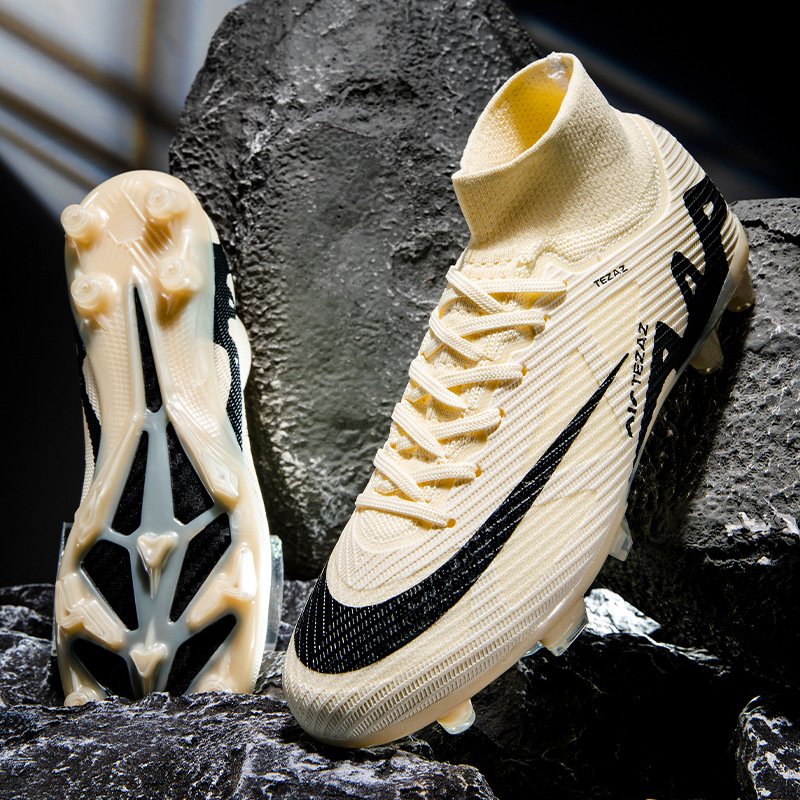 2024 New Design Custom Wholesale High Quality Original Football Boots High Ankle Outdoor Turf FG Soccer Shoes for Kids Adults