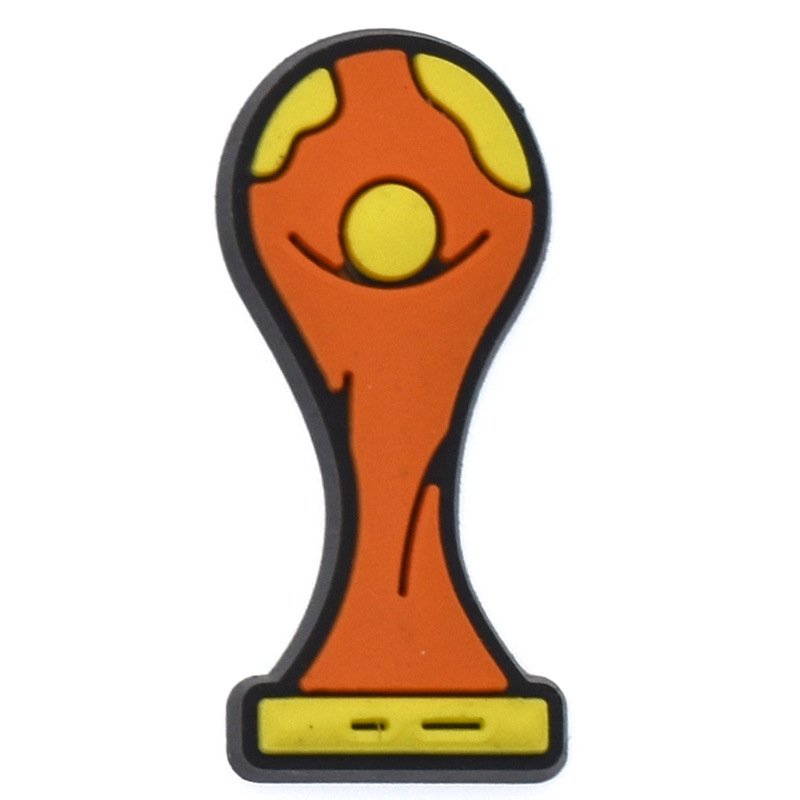 2024 New Arrival 1 Pcs Shoes Charms I Love Soccer Pvc Decorations Football Game Bracelet Accessories