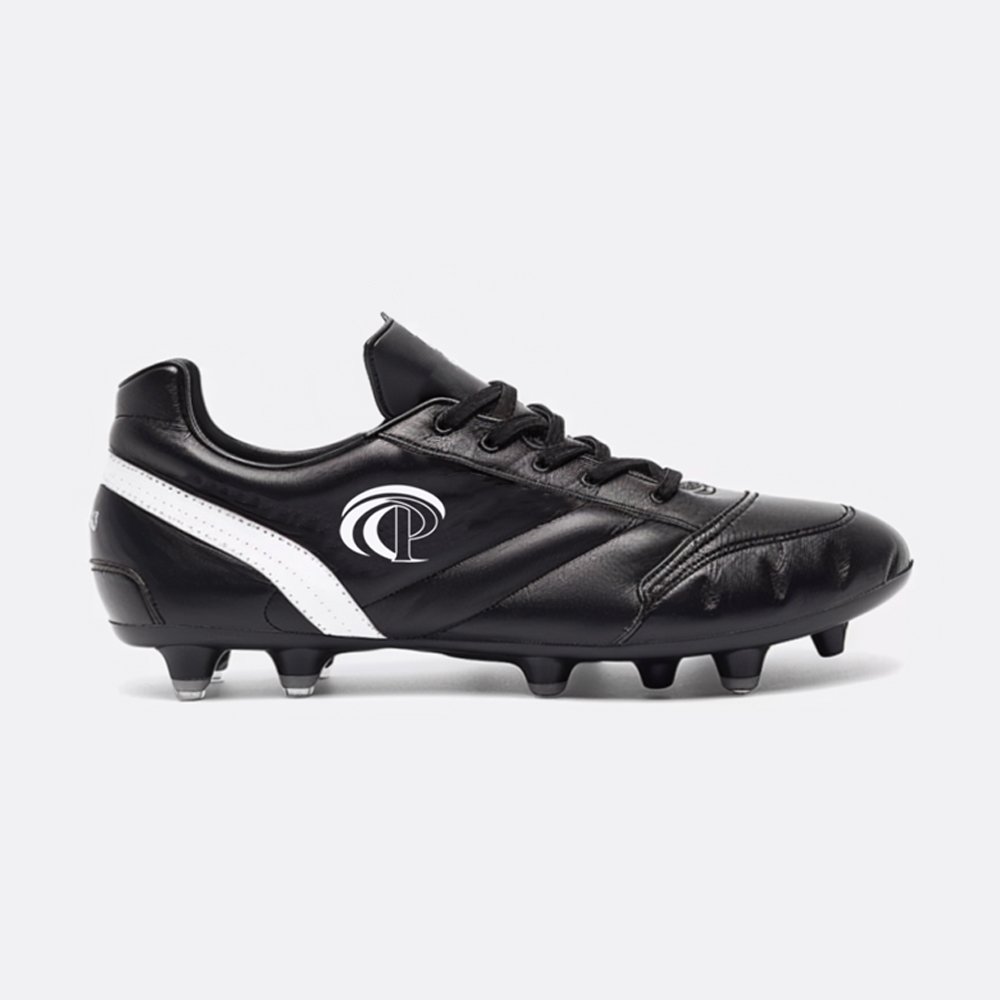 Custom professional leather indoor sport men football boots soccer shoes for kids