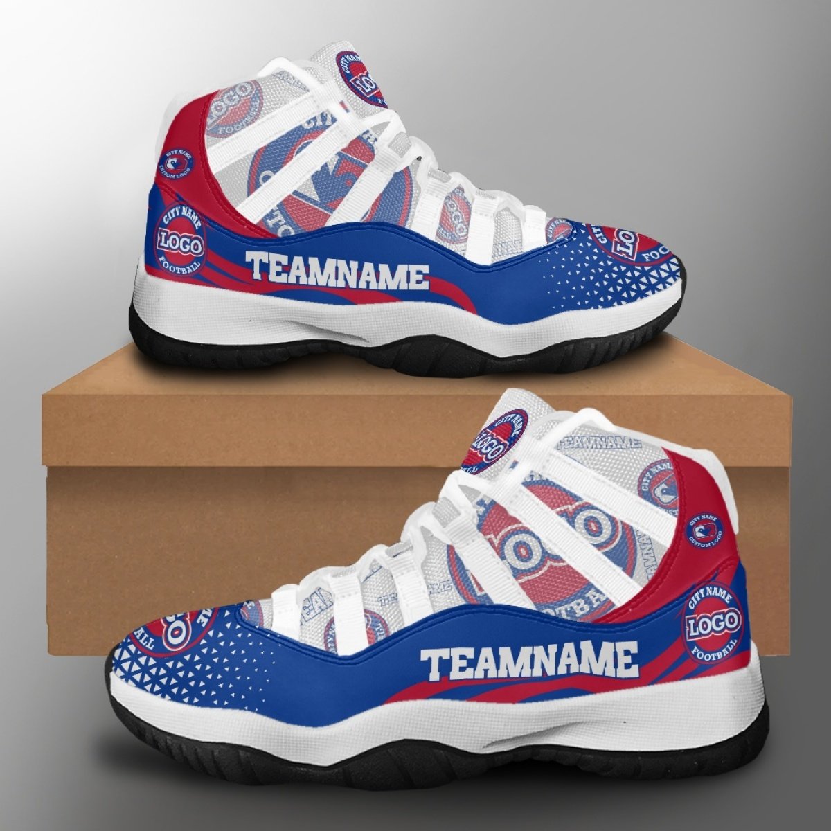 Wholesale Soccer National Football Team Print Design Sneakers Fashion Basketball Shoes Breathable Football Team Casual Shoes
