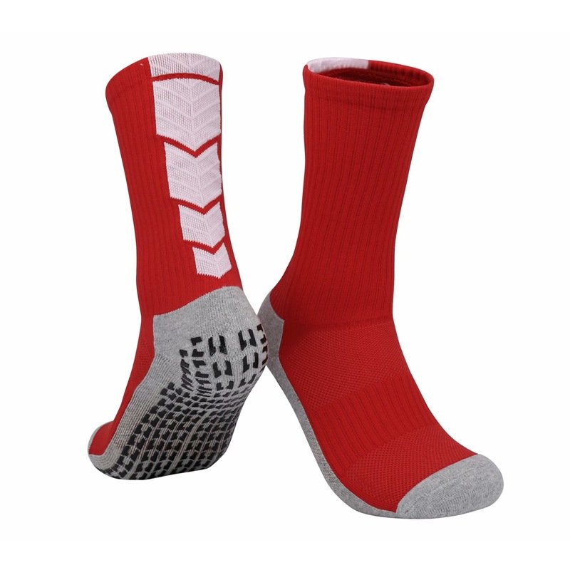 L&J Shoe Custom Grip Socks Thick Towel Bottom Football Socks Men's Anti-slip Soccer Socks