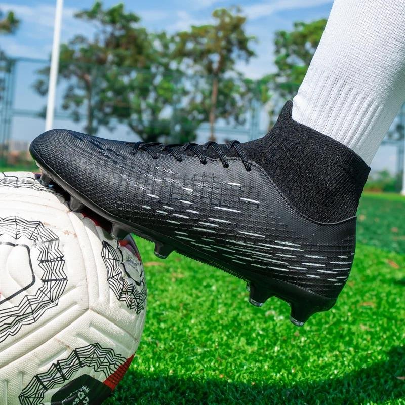 Men Soccer Shoes Training Sport Footwear 2023 Trend Men's Sneakers 34-45 Adult Kids TF/FG High Ankle Football Boots Cleats Grass