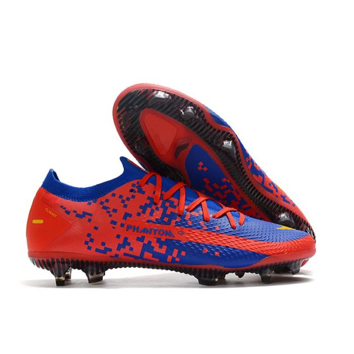 Men Soccer Shoes Low Ankle High Quality Phantom GT Dynamic Fit CR7 FG Mens chuteira campo Football Sports Women Sneakers
