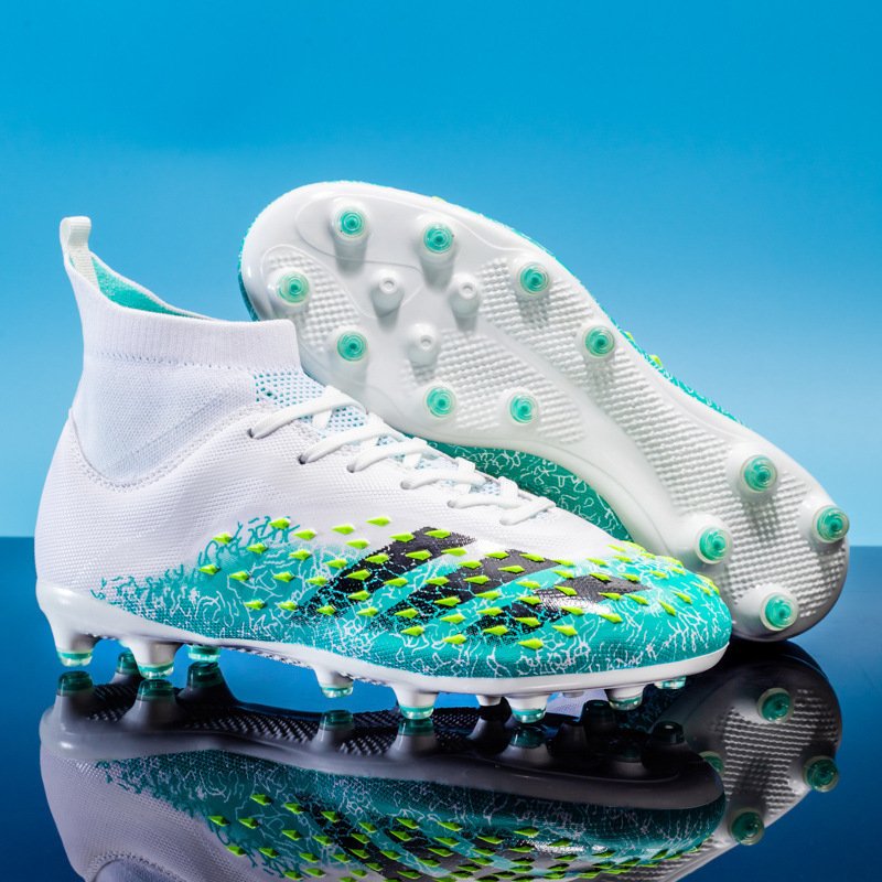 High-end Romaxi high-top soccer shoes men's women's students AG long spikes TF broken spikes athletic training shoes EVA