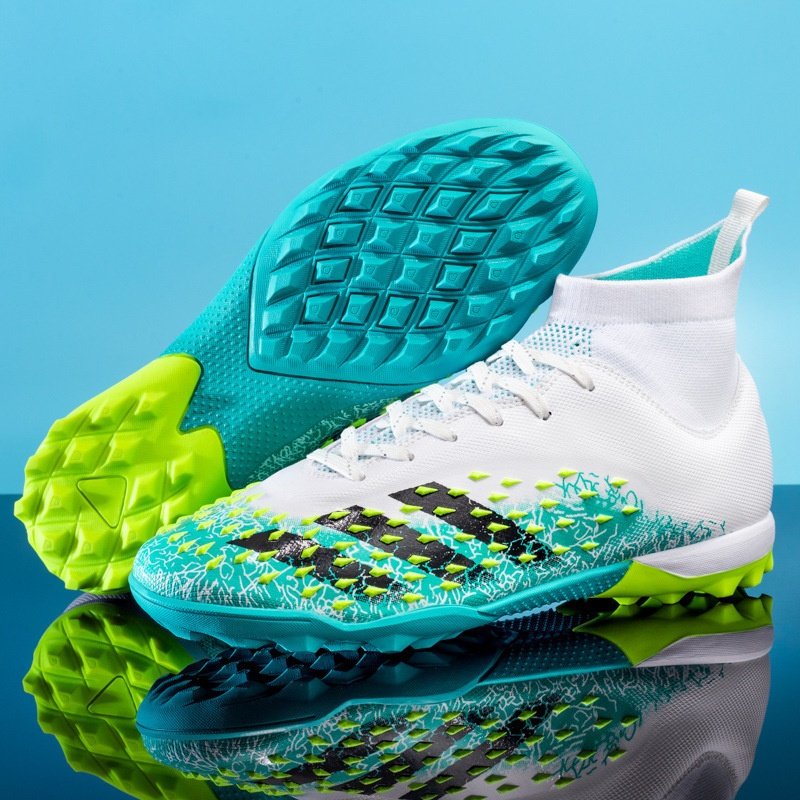 High-end Romaxi high-top soccer shoes men's women's students AG long spikes TF broken spikes athletic training shoes EVA