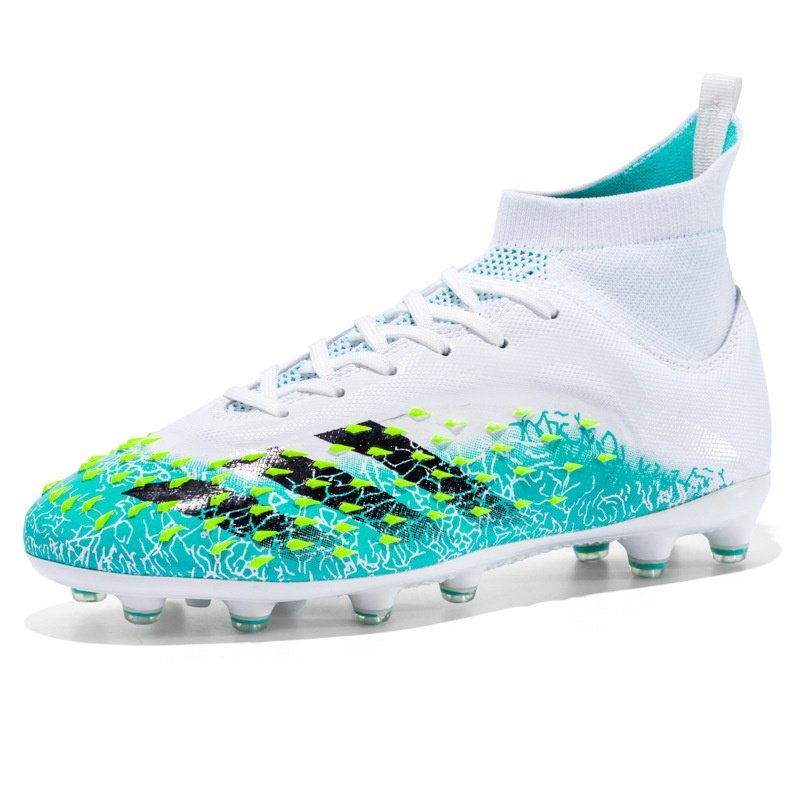 High-end Romaxi high-top soccer shoes men's women's students AG long spikes TF broken spikes athletic training shoes EVA