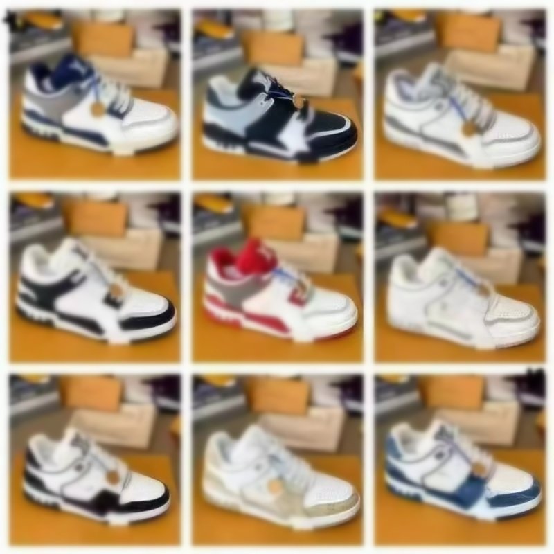 Top quality design brand men's luxury leisure sports shoes men's and women's leisure sports skateboard shoes lace-up shoes