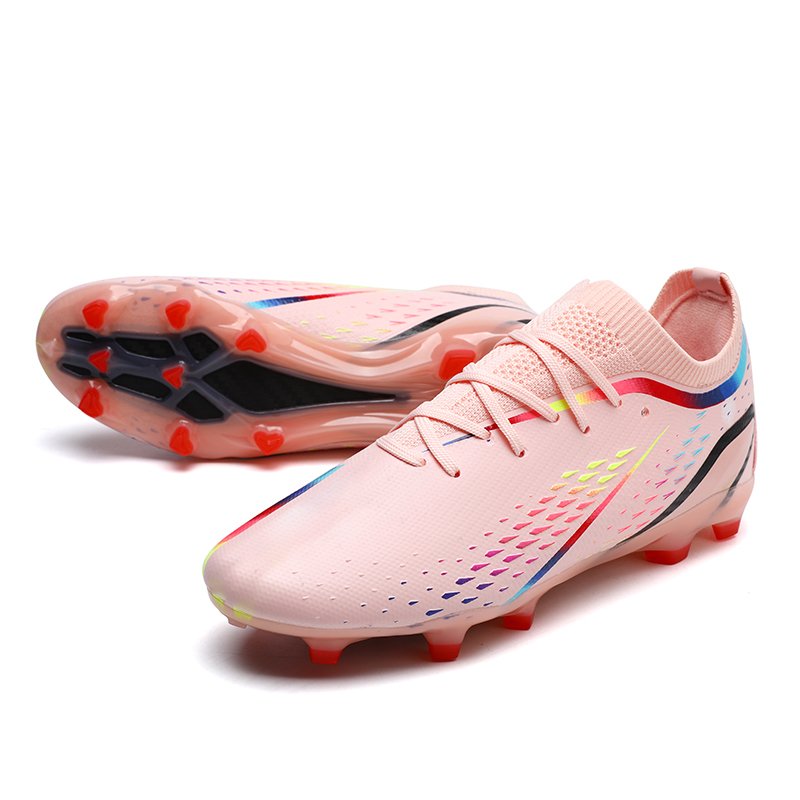 Women Football Original Boots Designer Soccer Sports Shoes Pink Futsal Shoes Brand Logo Custom Soccer Cleats for Men