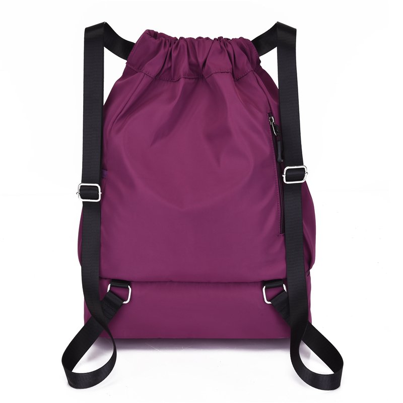 Polyester Shopping Drawstring Bag Draw String Bags Sport Gym Backpack Shopping Bags With Logos with Shoe Compartment