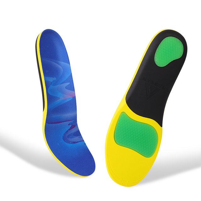 sports running shoe insole PU foam orthopedic orthotic flat feet anatomic plantar fasciitis high arch support foot insoles