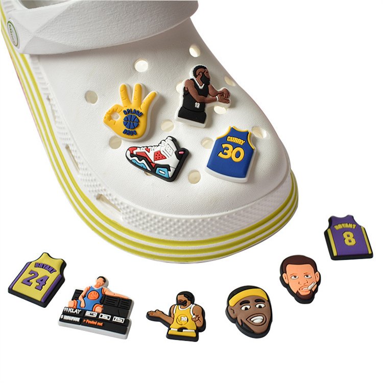 Custom Wholesale Pvc Australian Basketball Soccer Football Sports Team Logo Shoe Charms