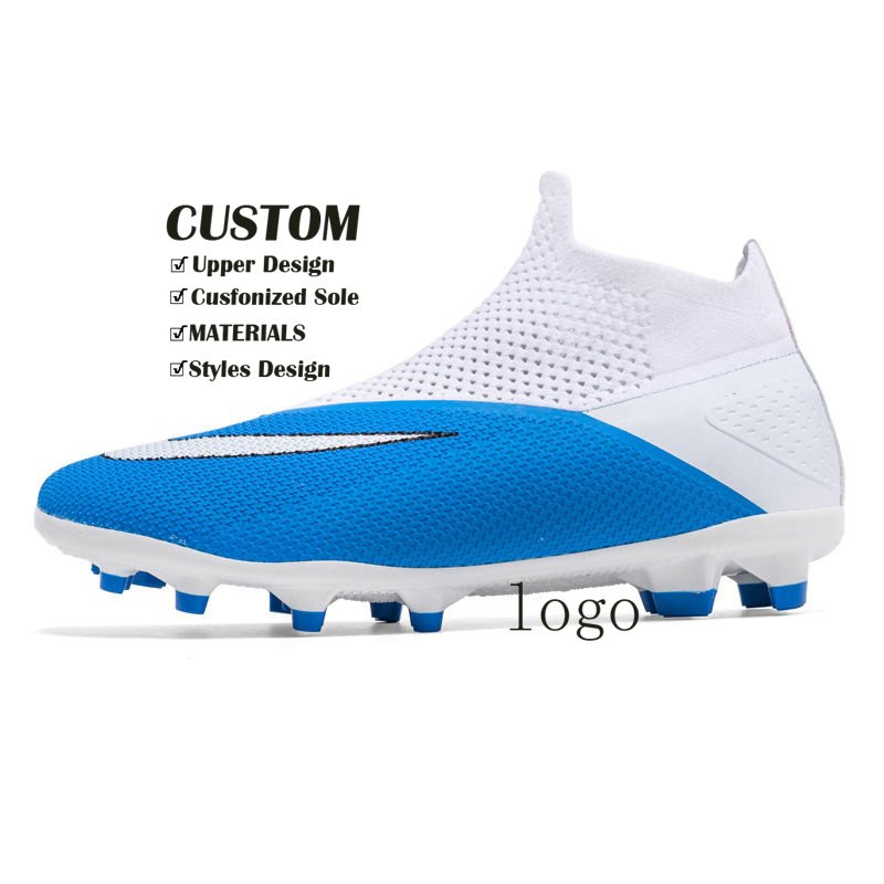 ODM OEM Factory Custom Soccer boots men's TF crushed spikes AG Football Match Training Winning Shoes Boy Soccer Shoes For Man