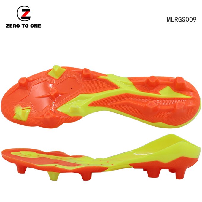 2021 New Design Two Color TPU Football Shoe Sole Soft Material Making Unisex Soccer Training Shoes Outsole