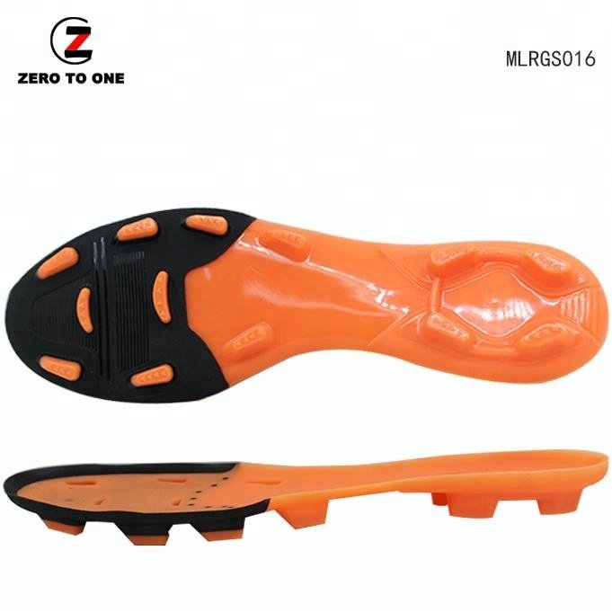 2021 New Design Two Color TPU Football Shoe Sole Soft Material Making Unisex Soccer Training Shoes Outsole