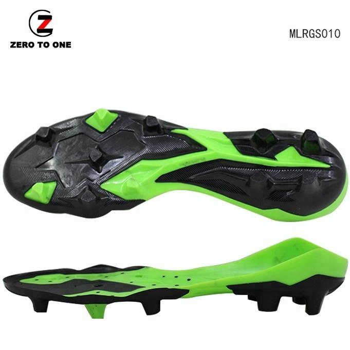 2021 New Design Two Color TPU Football Shoe Sole Soft Material Making Unisex Soccer Training Shoes Outsole