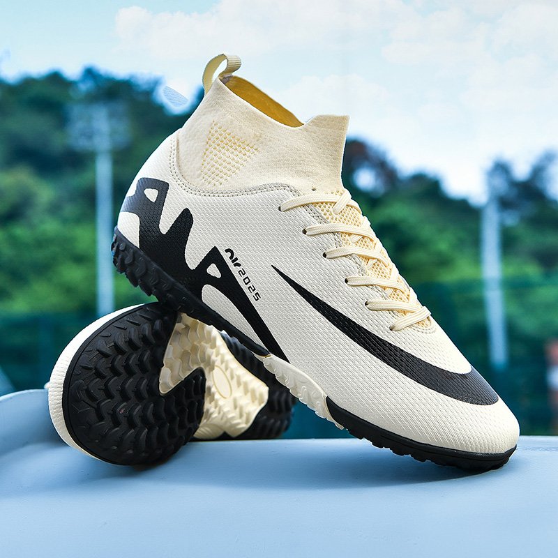 Hot Selling High Quality Professional Football Shoes Breathable Sports Cleats for Soccer Cheap with Rubber EVA Insoles