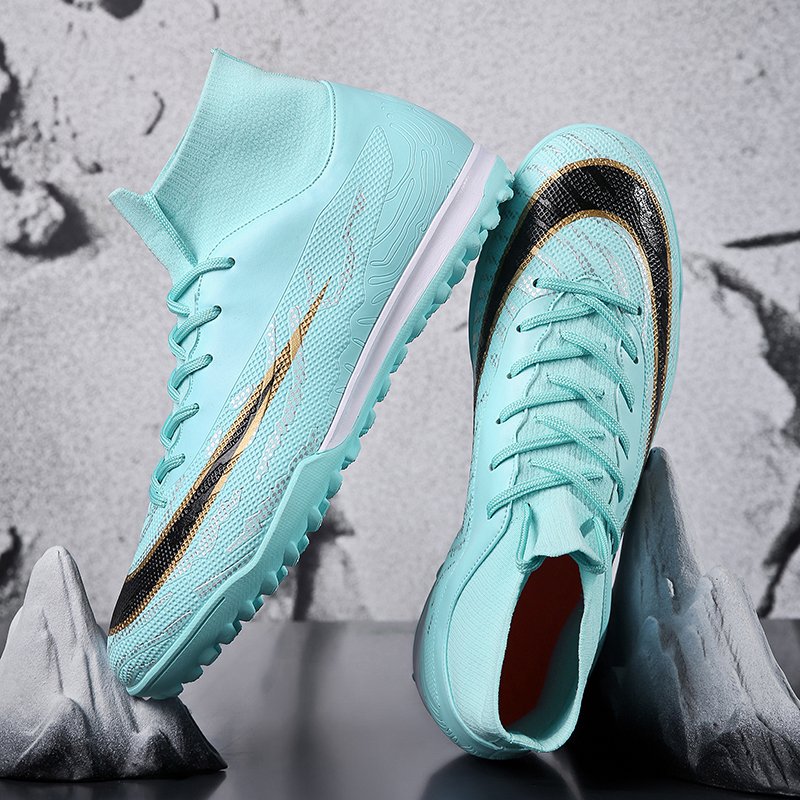 Customize OEM Fg Ag High Top Professional Outdoor Alta Calidad Soccer Shoes Rugby Boots American Football Soccer Cleats For Men