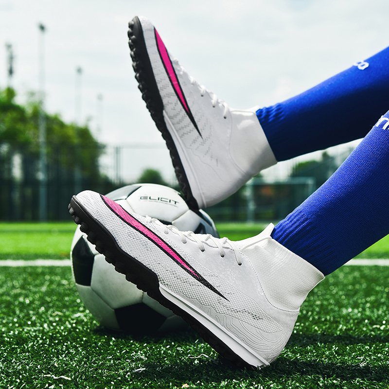 Customize OEM Fg Ag High Top Professional Outdoor Alta Calidad Soccer Shoes Rugby Boots American Football Soccer Cleats For Men