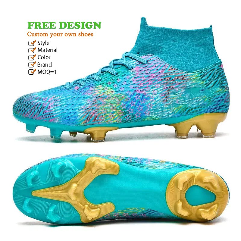 Customized Futsal Boots Training Shoes Size 47 Men's Professional TPU Outsole Soccer Shoes Custom Cleats Football Shoe for Men