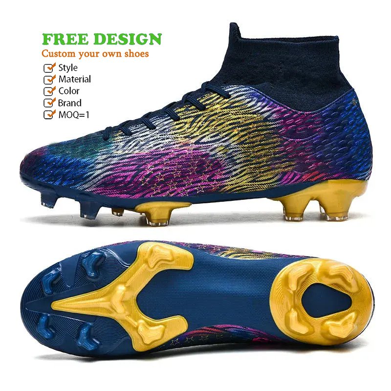 Customized Futsal Boots Training Shoes Size 47 Men's Professional TPU Outsole Soccer Shoes Custom Cleats Football Shoe for Men