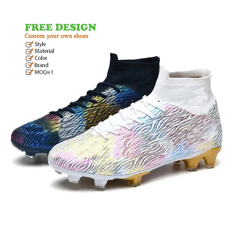 Customized Futsal Boots Training Shoes Size 47 Men's Professional TPU Outsole Soccer Shoes Custom Cleats Football Shoe for Men
