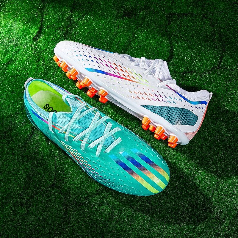 high quality men's AG spikes football shoes broken spikes sneaker design Messi style artificial grass with the same style