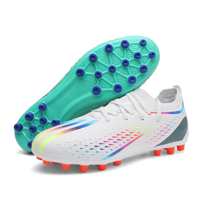 high quality men's AG spikes football shoes broken spikes sneaker design Messi style artificial grass with the same style