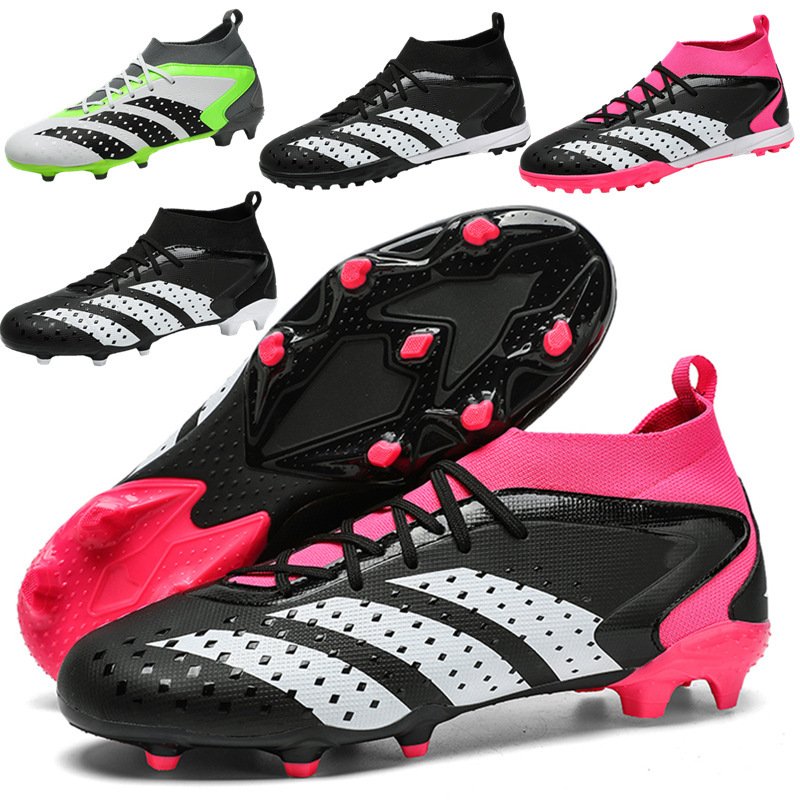 Cross-Border 2024 New Low-Top Soccer Shoes Male Long Nail Broken Nail Student Grass Soccer Training Shoes