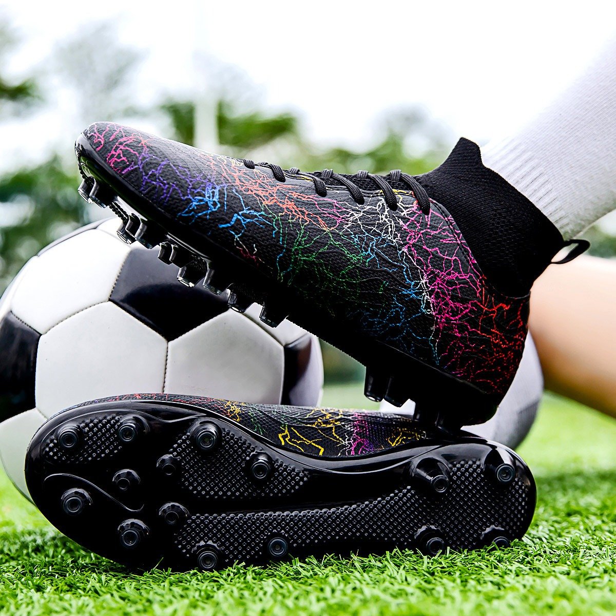 Wholesale Cheap High Quality Athletic Soccer Shoes for men women European Championship children's Custom Sports Football Boots